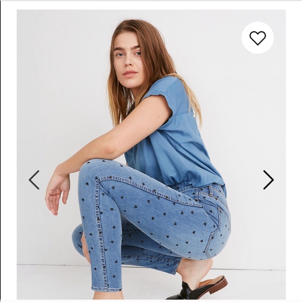 Madewell 10” High Rise Heart Jean
